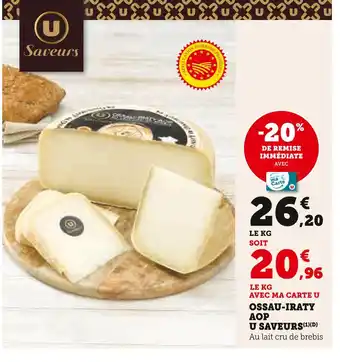 U Express U SAVEURS Ossau-iraty aop offre