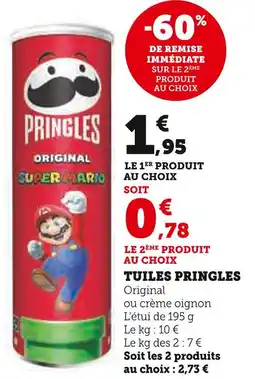U Express PRINGLES Tuiles offre