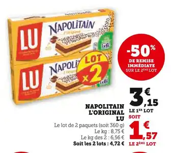 U Express LU Napolitain l'original offre