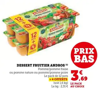 U Express ANDROS Dessert fruitier offre