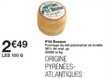 Monop' P'tit basque offre