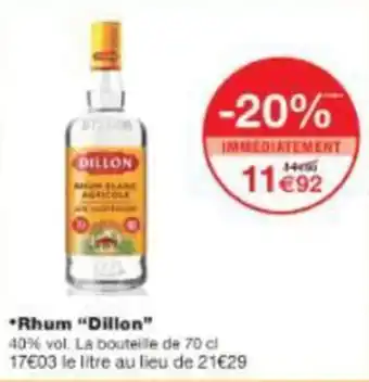 Monop' Rhum "Dillon" offre