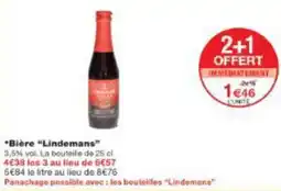 Monop' *Bière "Lindemans" offre
