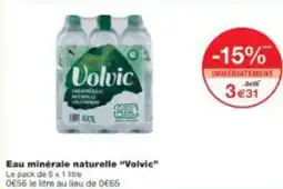Monop' Eau minérale naturelle "Volvic" offre