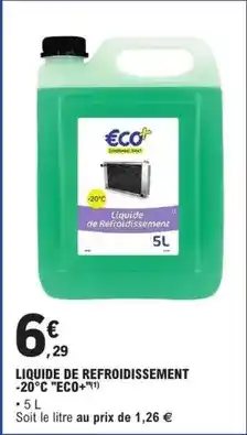 E.Leclerc L'Auto Liquide de refroidissement offre
