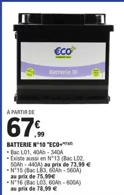 E.Leclerc L'Auto Batterie n°10 ecotmmx9 offre