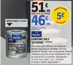 E.Leclerc Brico Ripolin - peinture sols extreme offre