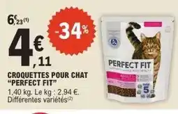 E.Leclerc Perfect fit - croquettes pour chat offre