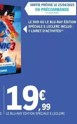 E.Leclerc E.leclerc - le blu-ray edition speciale e leclerc offre