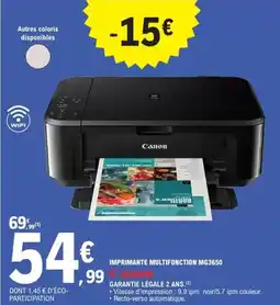 E.Leclerc Canon - imprimante multifonction mg3550 offre