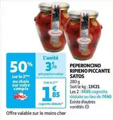 Auchan Peperoncino ripieno piccante offre