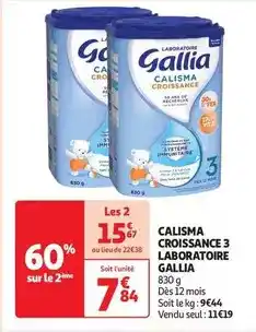 Auchan Gallia - calisma croissance 3 laboratoire offre