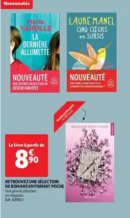 Auchan Marie - retrouvez une sélection de romans en format poche offre