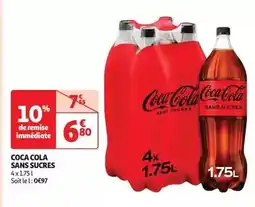 Auchan Coca - sans sucres offre