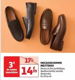 Auchan Inextenso - mocassin homme offre