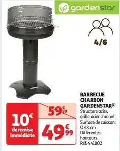 Auchan Gardenstar - barbecue charbon offre