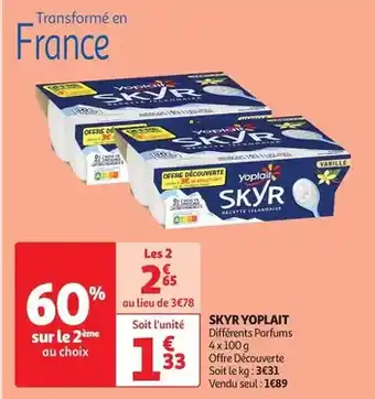Auchan Yoplait - skyr offre
