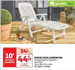 Auchan Gardenstar - bain de soleil offre