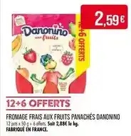 Match Danonino - fromage frais aux fruits offre