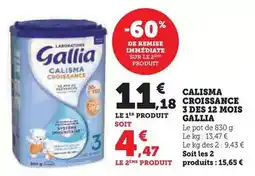 Hyper U Gallia - calisma croissance 3 des 12 mois offre