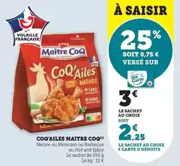 Hyper U Maître coq - coq'ailes offre