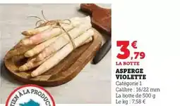 Hyper U Asperge violette offre