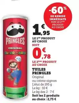 Super U Pringles - tuiles offre