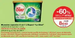 Monop' Lessive capsules 4-en-1 L'Expert "Le Chat" offre