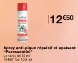 Monop' Spray anti-pique répulsif et apaisant "Puressentiel" offre
