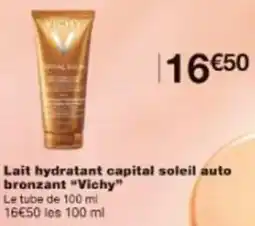 Monop' Lait hydratant capital soleil auto bronzant "Vichy" offre