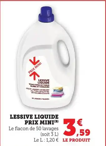 Maximarché Lessive liquide prix mini offre