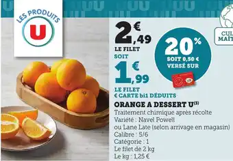 Maximarché Orange a dessert u offre