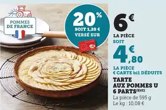 Maximarché Tarte aux pommes u 6 parts offre