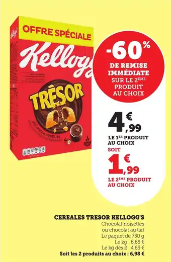 Maximarché Cereales tresor kellogg's offre