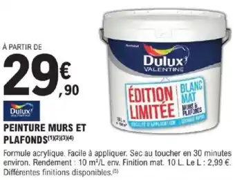 E.Leclerc Brico Peinture murs et plafonds offre