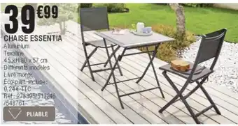 La Foir'Fouille Chaise essentia offre