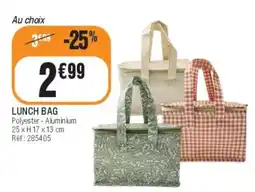 La Foir'Fouille Lunch bag offre