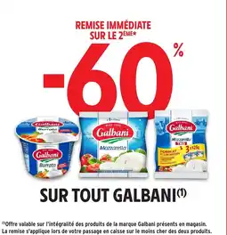Intermarché Sur tout galbani offre