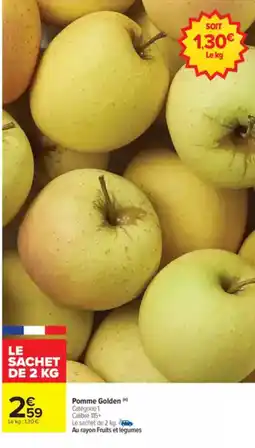 Carrefour Market Pomme Golden offre