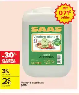 Carrefour Market SAAS Vinaigre d'alcool Blanc offre