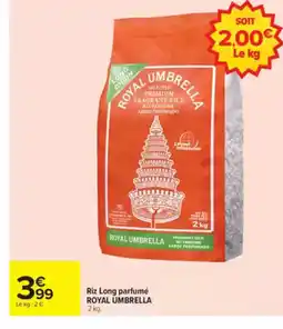 Carrefour Market ROYAL UMBRELLA Riz Long parfumé offre