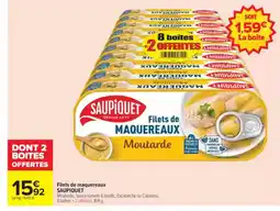 Carrefour Market SAUPIQUET Filets de maquereaux offre