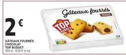 Intermarché TOP BUDGET Gâteaux fourrés chocolat offre
