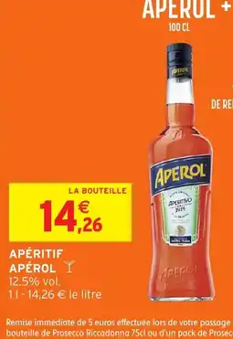 Intermarché Apéritif apérol offre