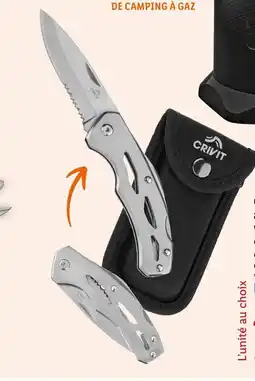 Lidl Couteau de poche avec étui ceinture offre