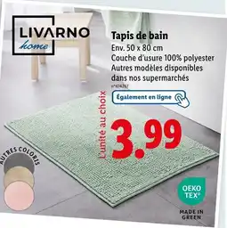 Lidl LIVARNO home tapis de bain offre