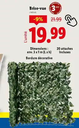 Lidl Brise-vue offre
