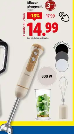 Lidl Mixeur plongeant offre