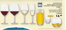 Möbel Martin Ensemble verre For You, verre cristal Tritan offre