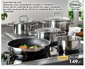 Möbel Martin Ensemble de pots offre